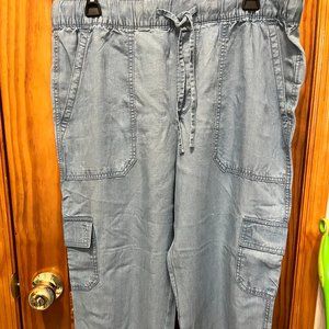 NWOT TENCEL Lyocell Easy Cargo Pants with Washwell